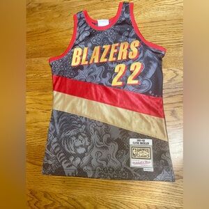 Mitchell & Ness Blazers Jersey - Red, Gold, and Black